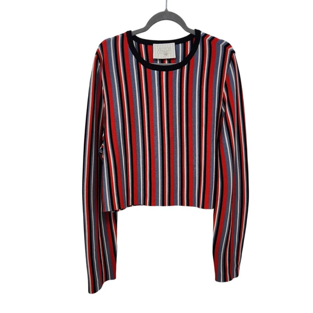 Victor‎ Glemaud Multicolor Stripe Sweater 100% Wool Size XL